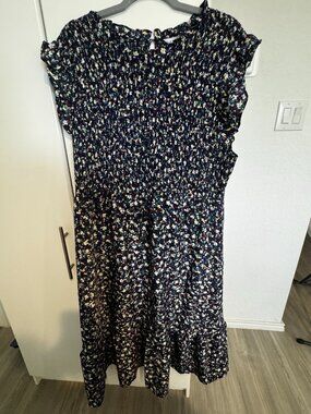 Women's Plus Midi Floral Dress 2x NWT